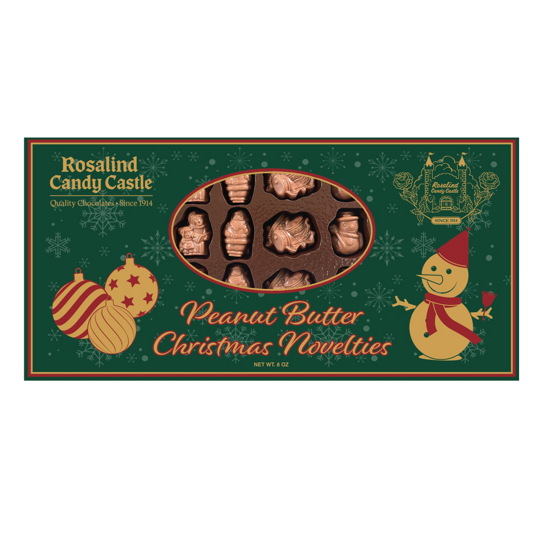 Rosalind Candy Castle Peanut Butter Christmas Novelties festive packaging 