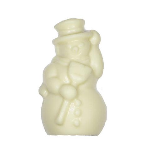 Solid White Chocolate Snowman